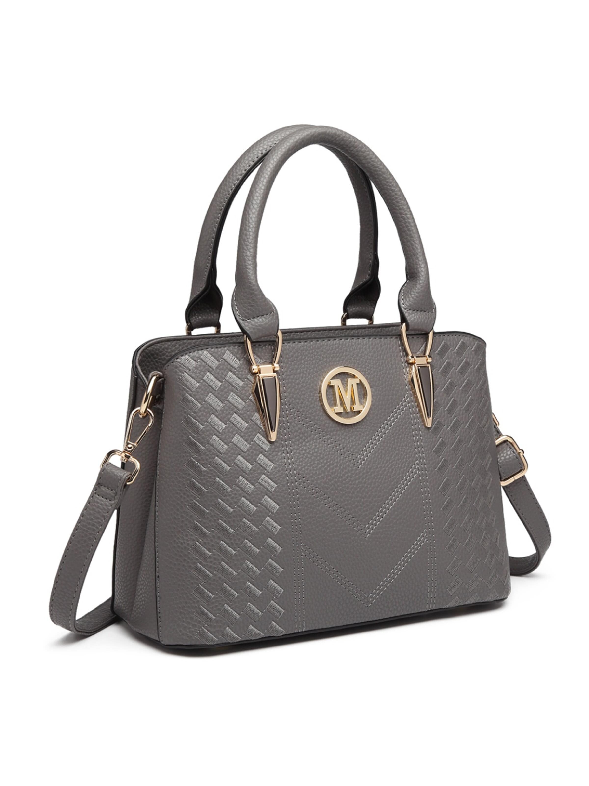 Miss Lulu Shoulder Bag in Grey