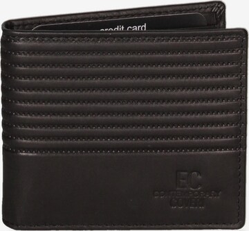 Portamonete 'Portafoglio Uomo Vera Pelle con Tasche Portacarte - EC Contemporary Coveri' di EC Contemporary COVERI in nero: frontale