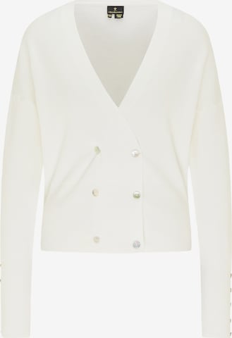 Cardigan DreiMaster Klassik en blanc : devant