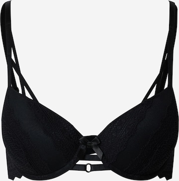 Hunkemöller - Soutien de tecido Soutien 'Mahina' em preto: frente