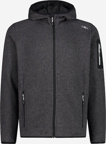 CMP Athletic Fleece Jacket in Grey: front