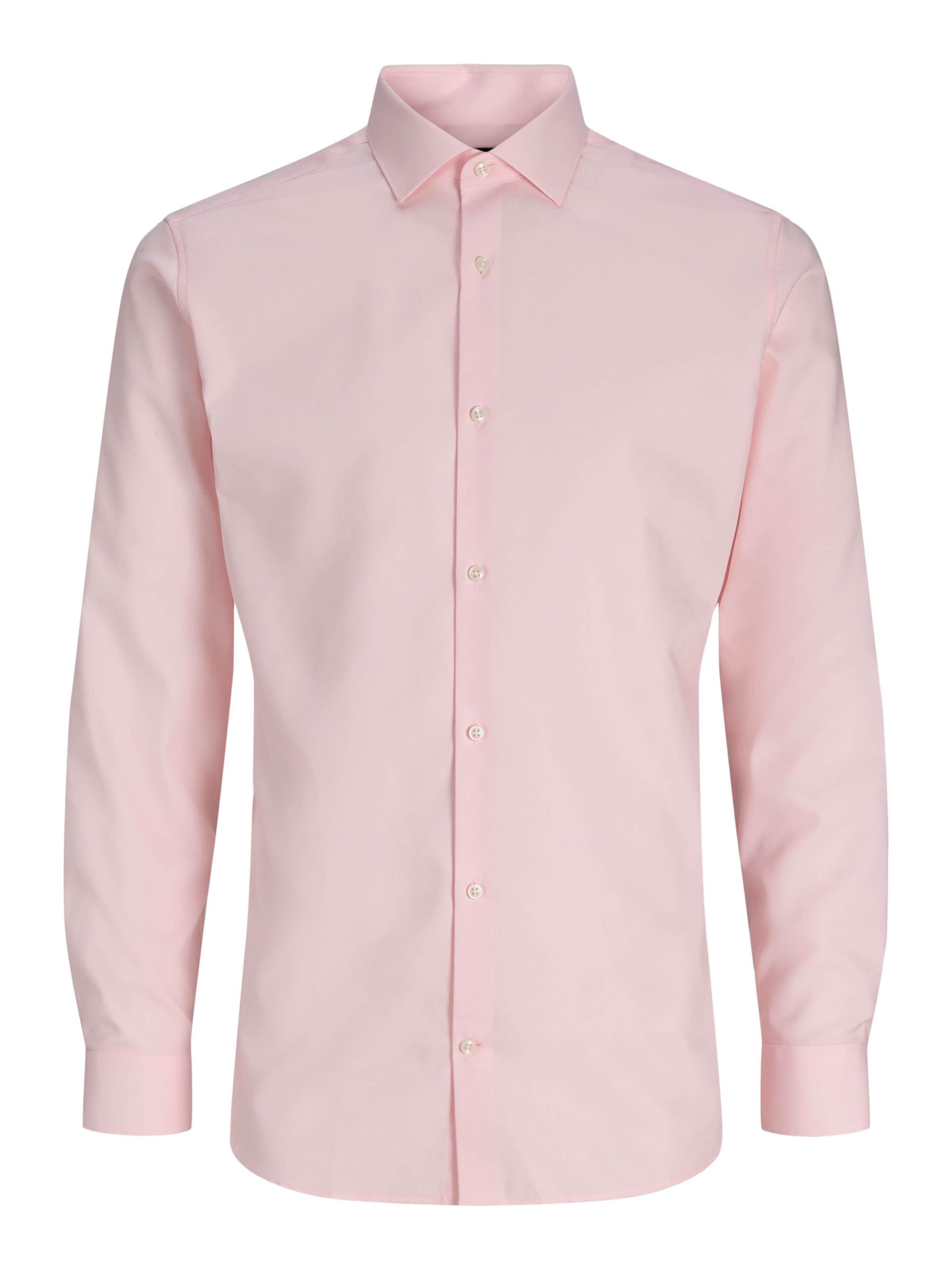JACK & JONES Slim fit Overhemd in Roze: voorkant