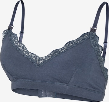 MAMALICIOUS Triangle Bra 'MLSIF' in Blue: front