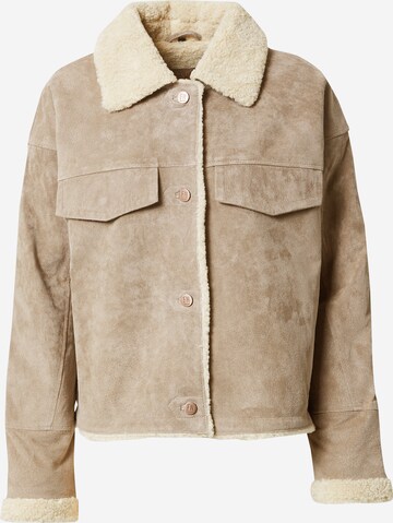 Veste mi-saison 'VICKY' FREAKY NATION en beige : devant