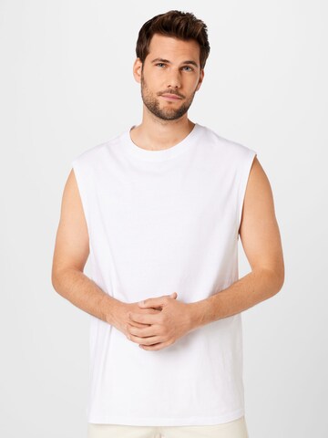 T-Shirt 'BEN' WEEKDAY en blanc : devant