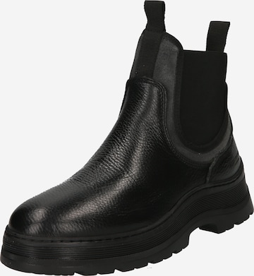 SCOTCH & SODA - Botas Chelsea 'Maffei' en negro: frente