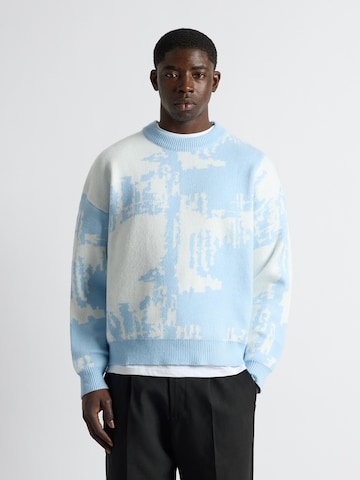 Burocs Pullover 'Knit Static'‌‌‌‌ in Blau