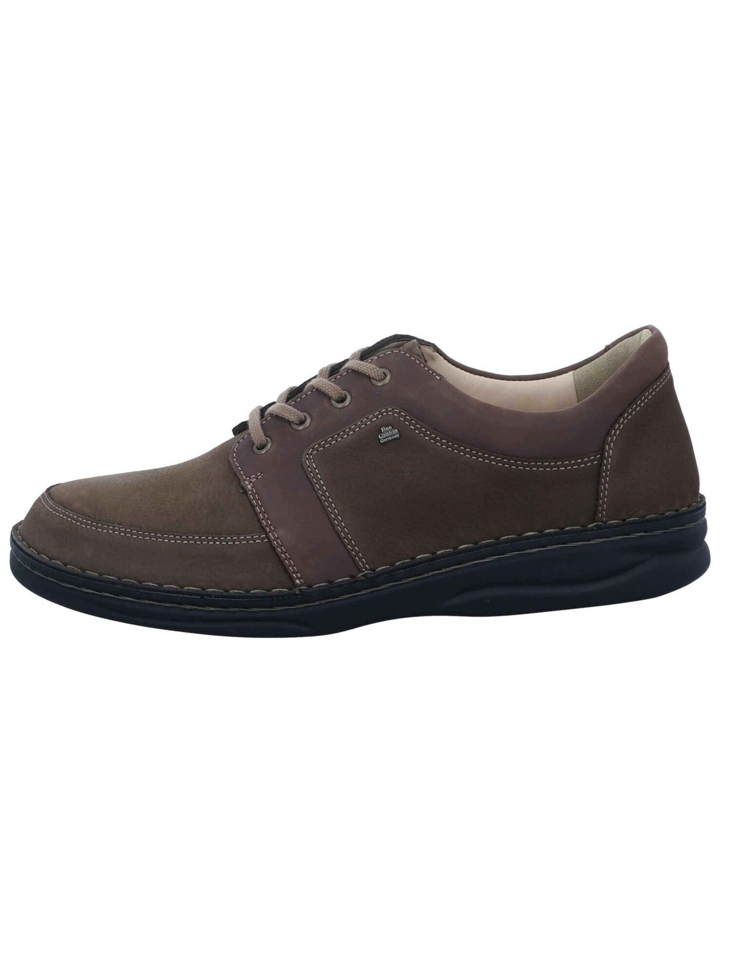 Finn Comfort Lace-Up Shoes 'Norwich' in Brown