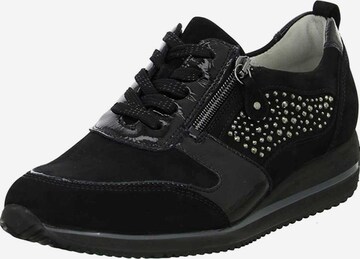 WALDLÄUFER Athletic Lace-Up Shoes in Black: front