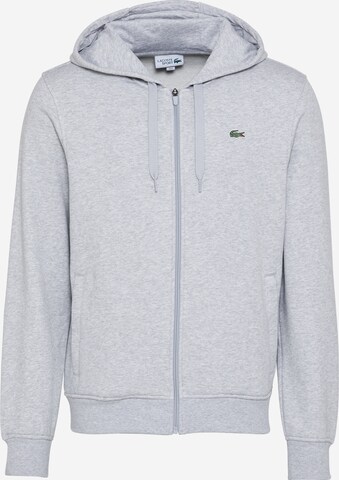 Coupe regular Veste de survêtement LACOSTE en gris : devant