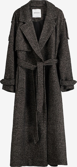 Bershka Between-Seasons Coat in Grey / White, Item view