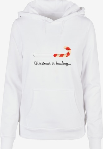 Merchcode Sweatshirt 'Christmas Loading' in Weiß: predná strana