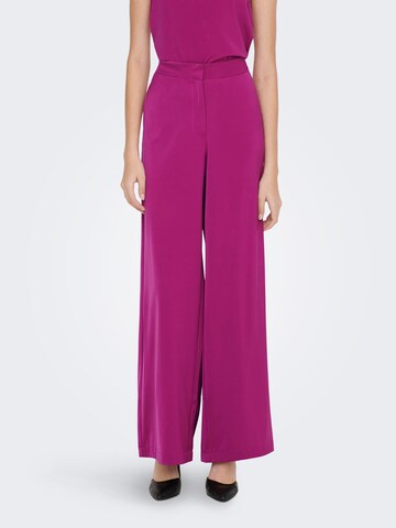 Wide Leg Pantalon 'Laila' JDY en rose : devant