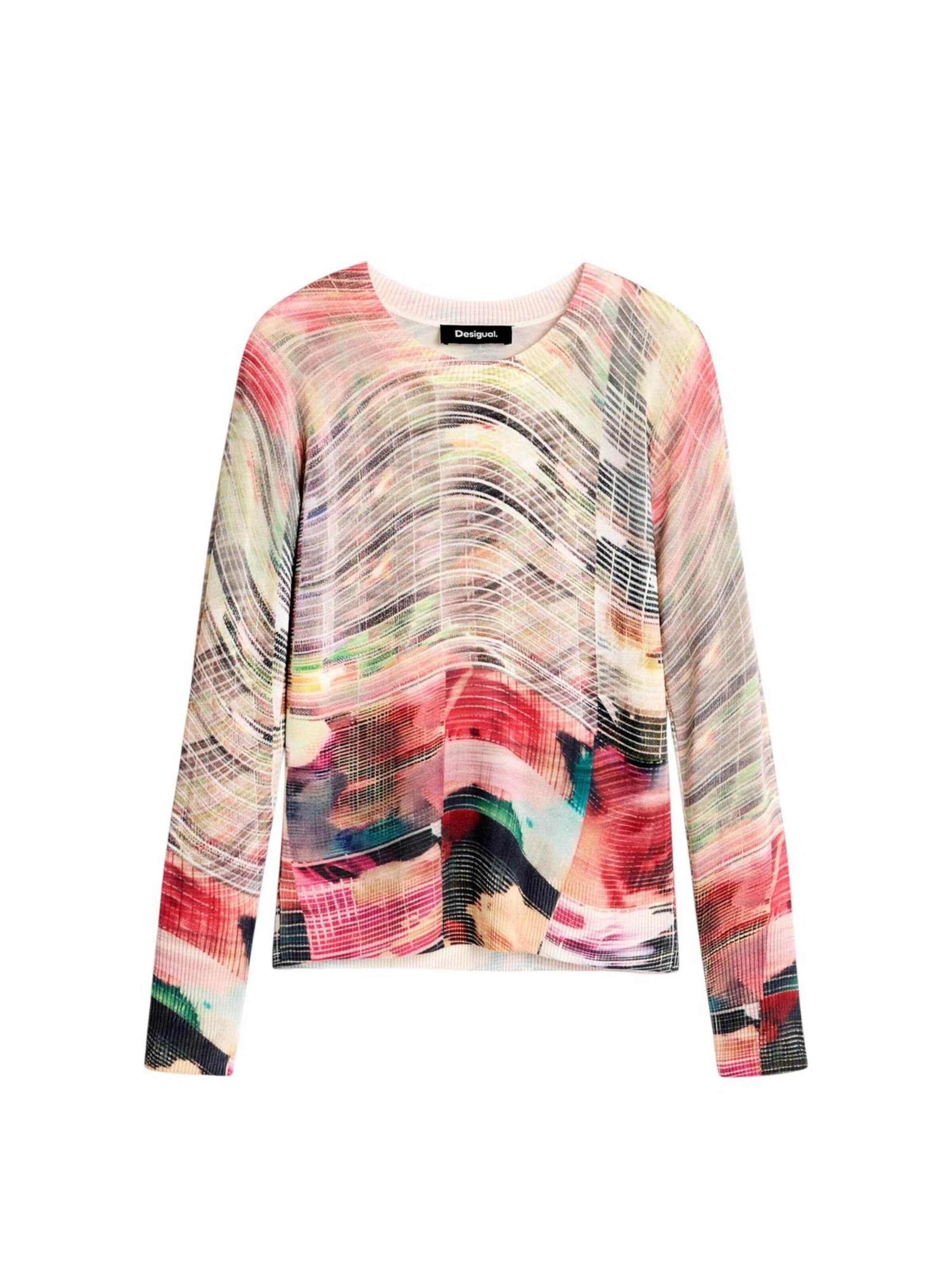 Desigual Trui 'JERS_GLITCH 26WWJF32' in Rood: voorkant