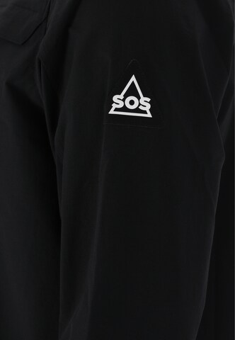 SOS Regular Fit Funktionshemd in Schwarz