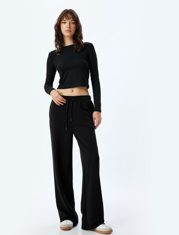 Koton Wide leg Broek in Zwart