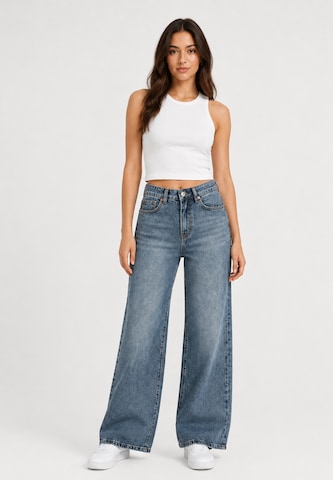 Wide leg Jeans di Elara in blu