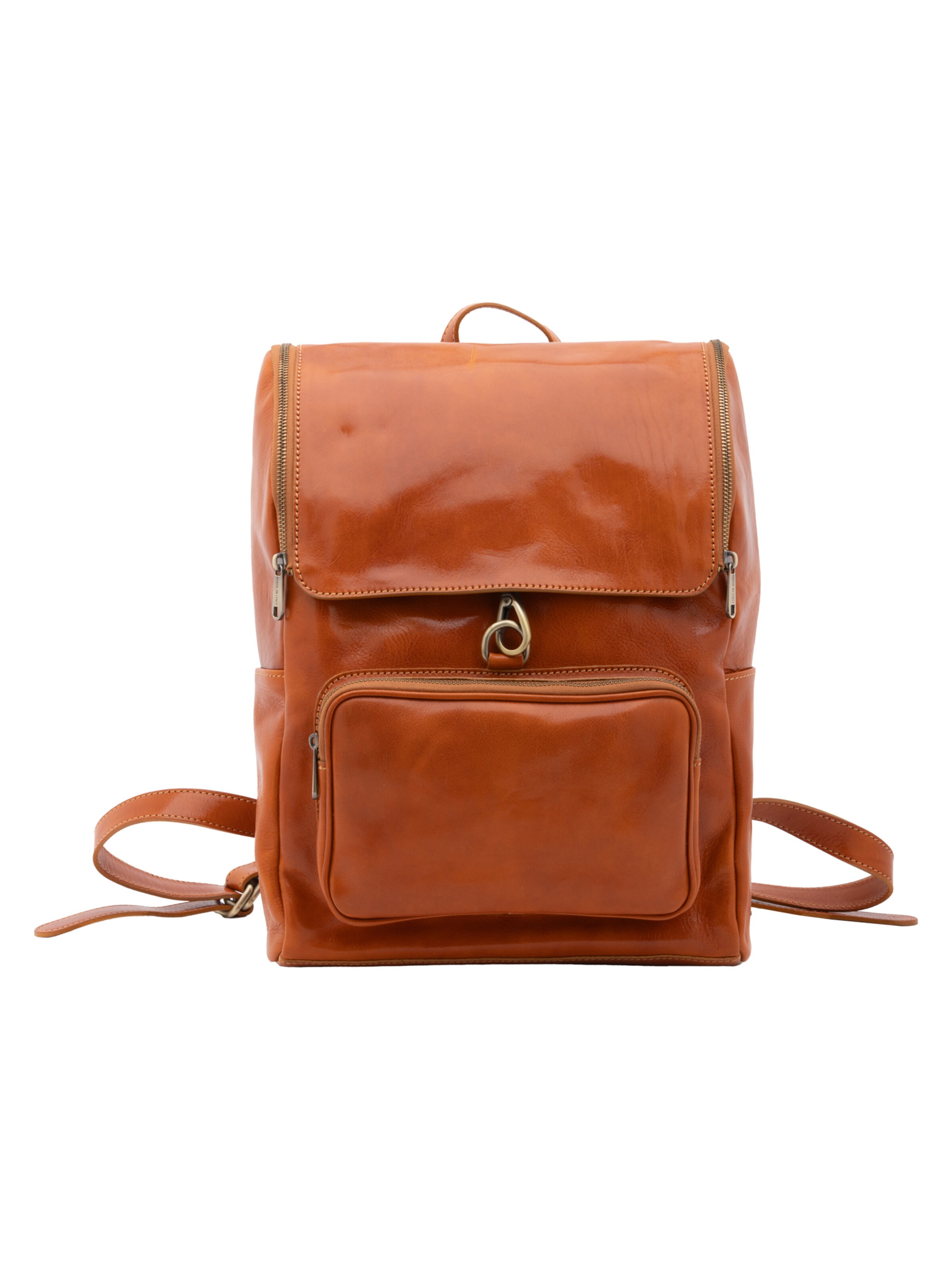 Zaino 'Borsa a Spalla Donna Vera Pelle Vacchetta - Embera Pro' di I Fratelli in beige: frontale