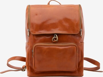 Zaino 'Borsa a Spalla Donna Vera Pelle Vacchetta - Embera Pro' di I Fratelli in beige: frontale
