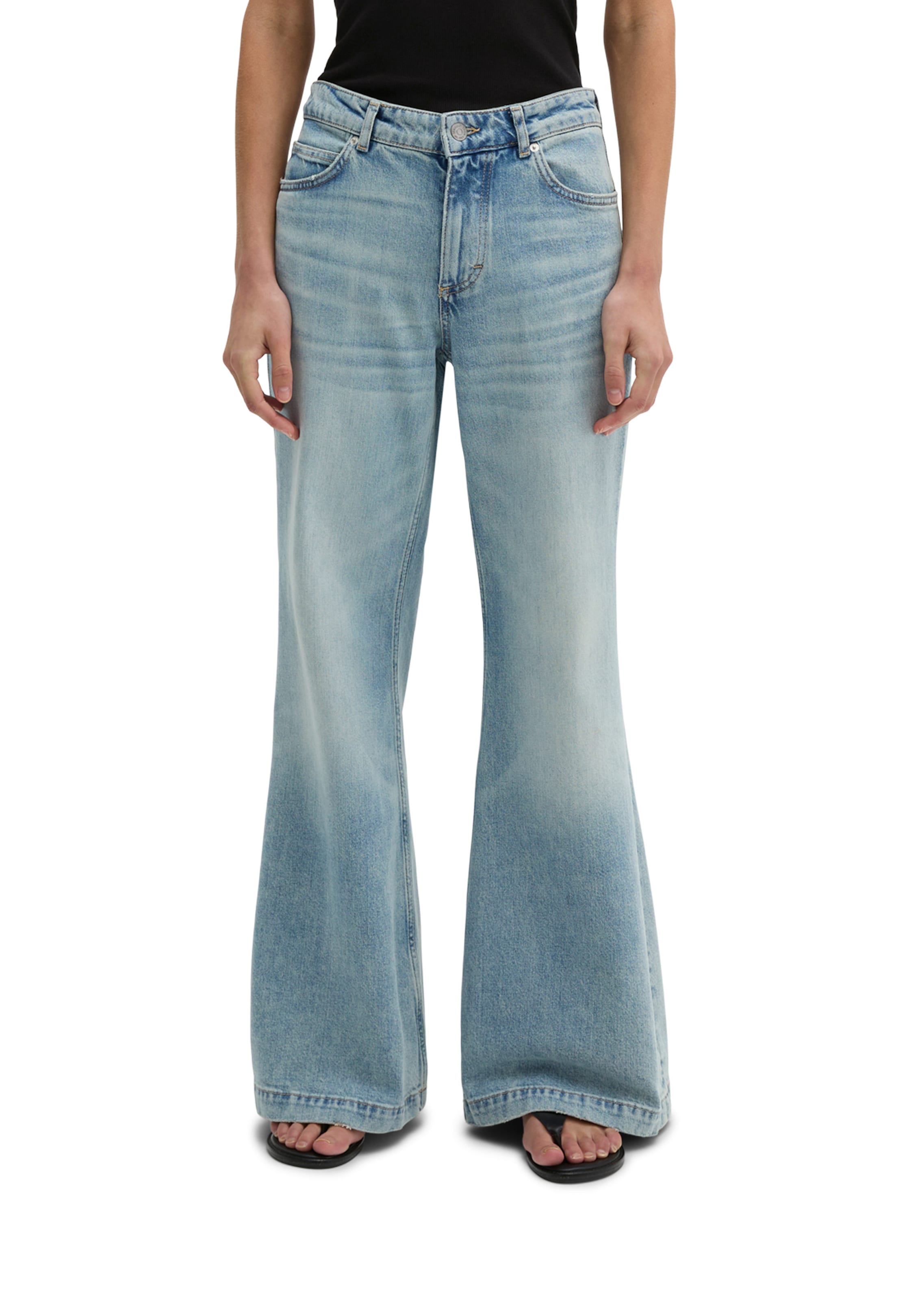Marc O'Polo Flared Jeans 'Caya' in Blau: Vorderseite