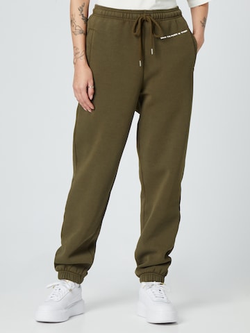 ABOUT YOU x Dardan Loose fit Trousers 'Sammy' in Green