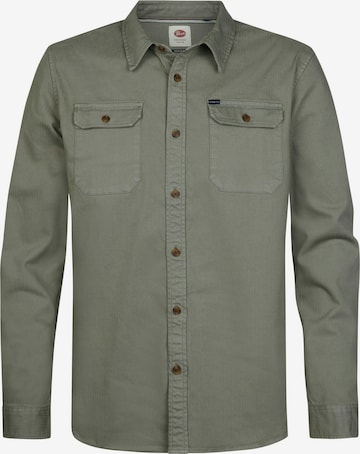 Chemise Petrol Industries en vert : devant