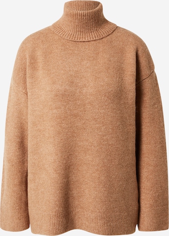 ABOUT YOU Sweater 'Tia' in Brown: front