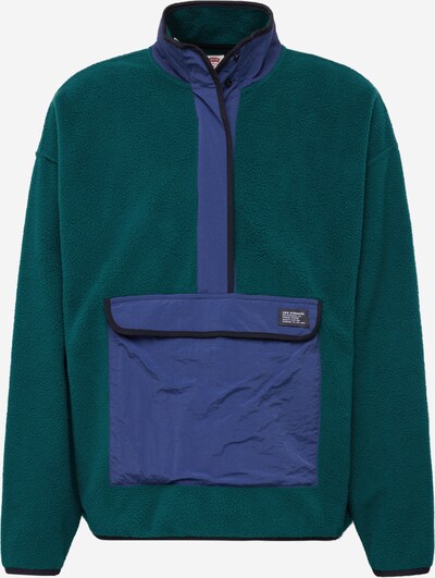 LEVI'S ® Jersey 'Polar Fleece Mock Neck Sweatshirt' en azul oscuro / verde oscuro / negro, Vista del producto