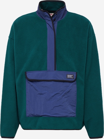 LEVI'S ® Pullover 'Polar Fleece Mock Neck Sweatshirt' in Grün: predná strana