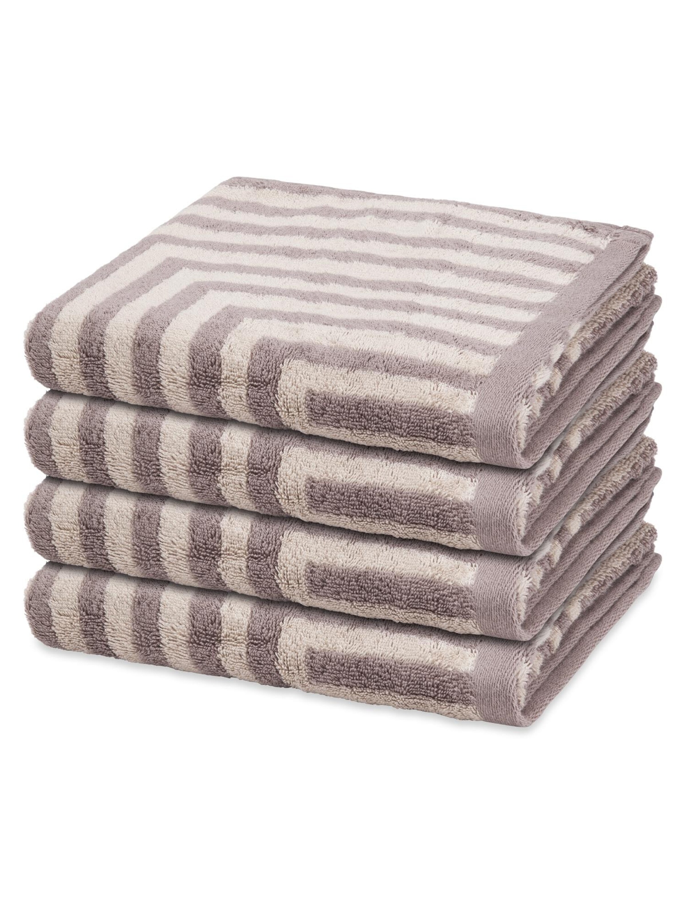 ROSS Handtuch 'Grafik'‌‌‌‌‌‌‌‌‌‌ in Beige: Vorderseite