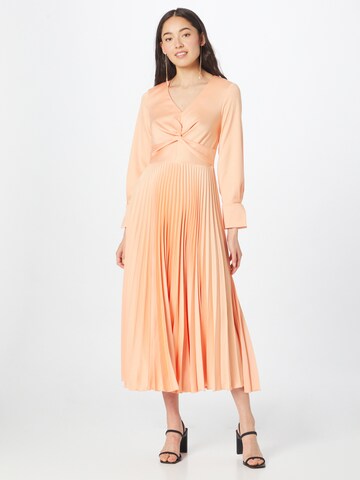 Closet London Dress in Orange: front