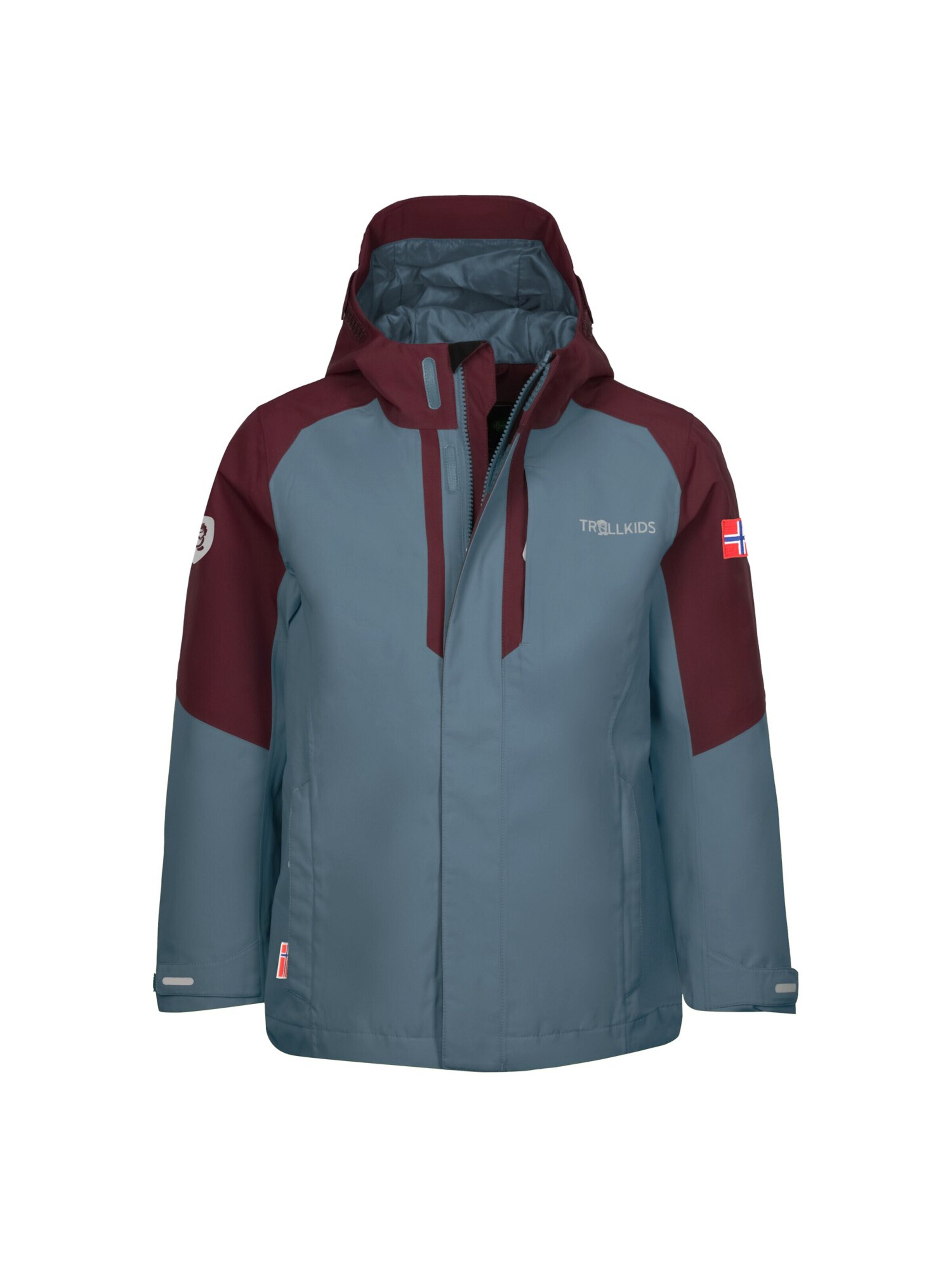 TROLLKIDS Outdoor jacket in Brown: front
