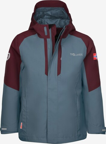 TROLLKIDS Outdoor jacket in Brown: front