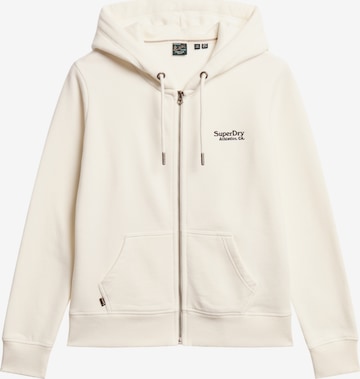 Superdry Sweatvest 'Essential' in Wit: voorkant