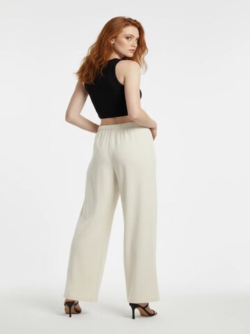 No Matter What Wide leg Broek in Beige