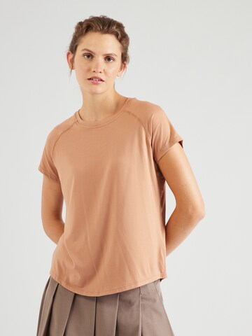 T-shirt fonctionnel 'Gaina' Athlecia en marron : devant