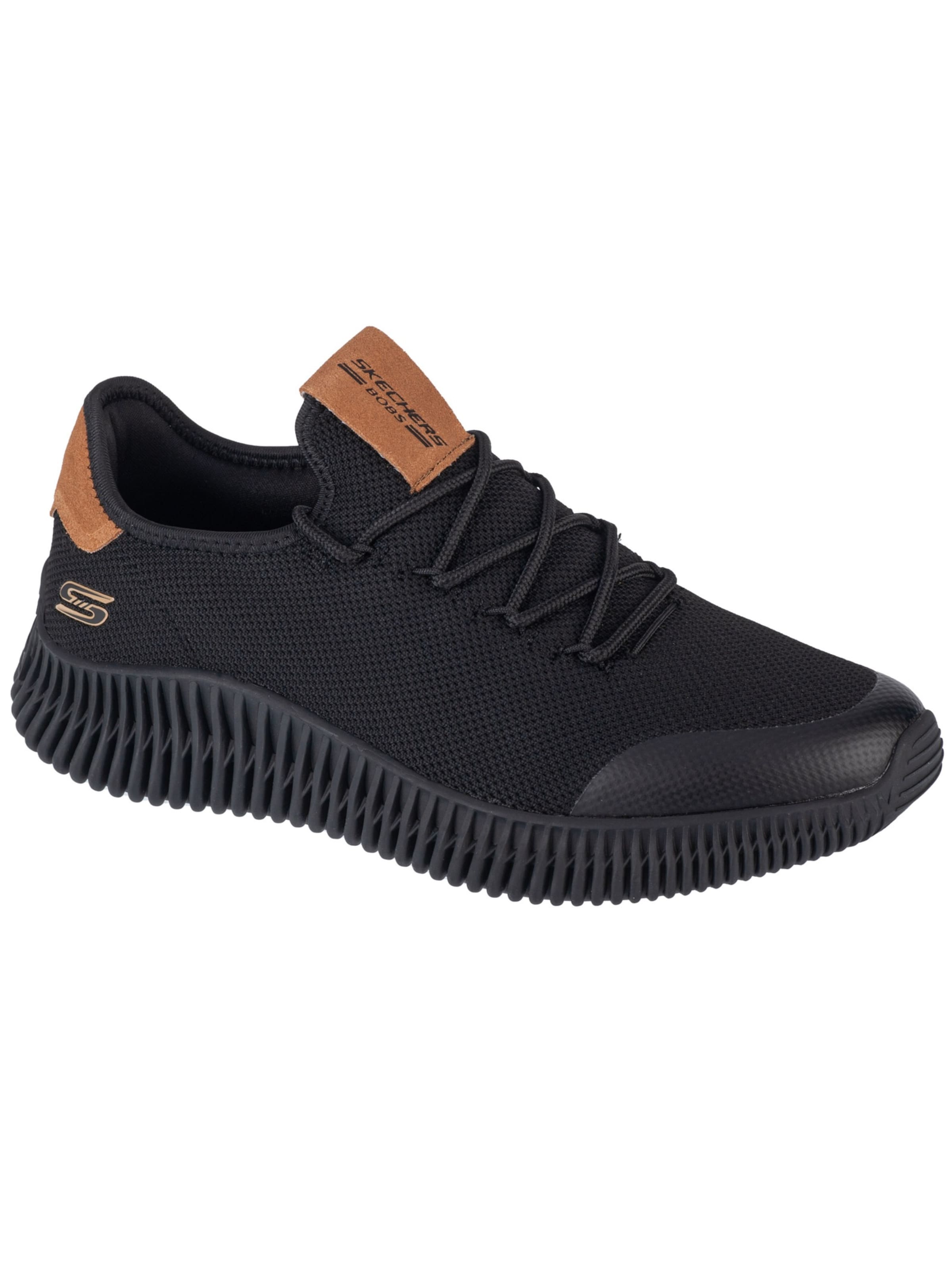 SKECHERS Sneakers laag 'Skechers Bobs Geo-City Dapper' in Zwart: voorkant