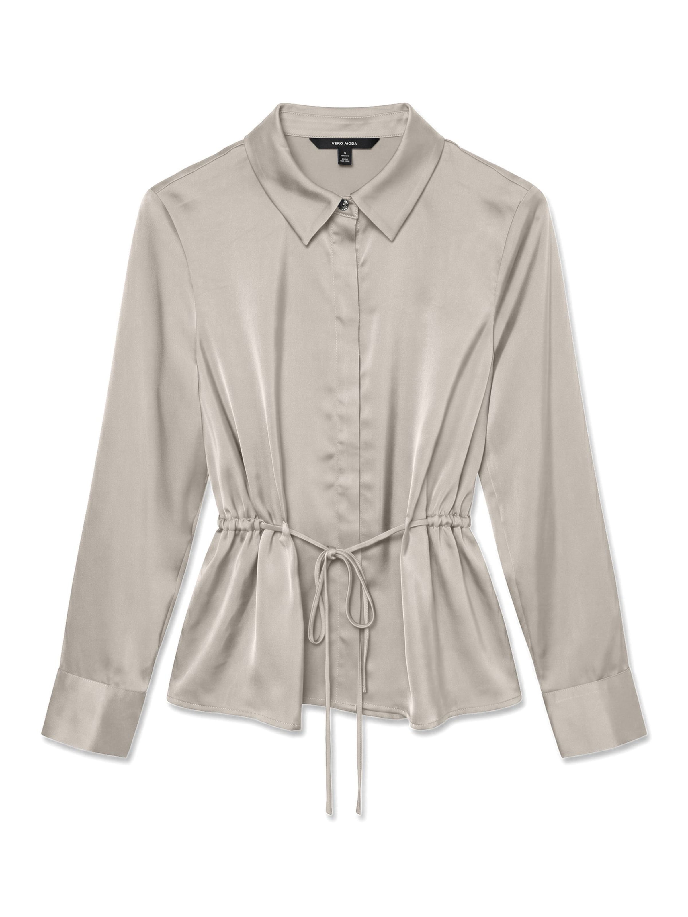 Chemisier 'RIVER' VERO MODA en beige : devant