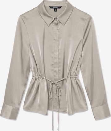 Chemisier 'RIVER' VERO MODA en beige : devant