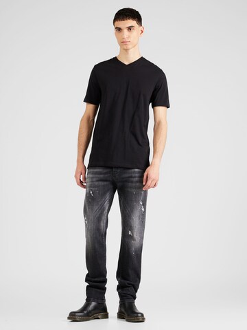 UNITED COLORS OF BENETTON Shirt in Black