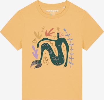 T-shirt 'Love and flex' Watapparel en jaune : devant