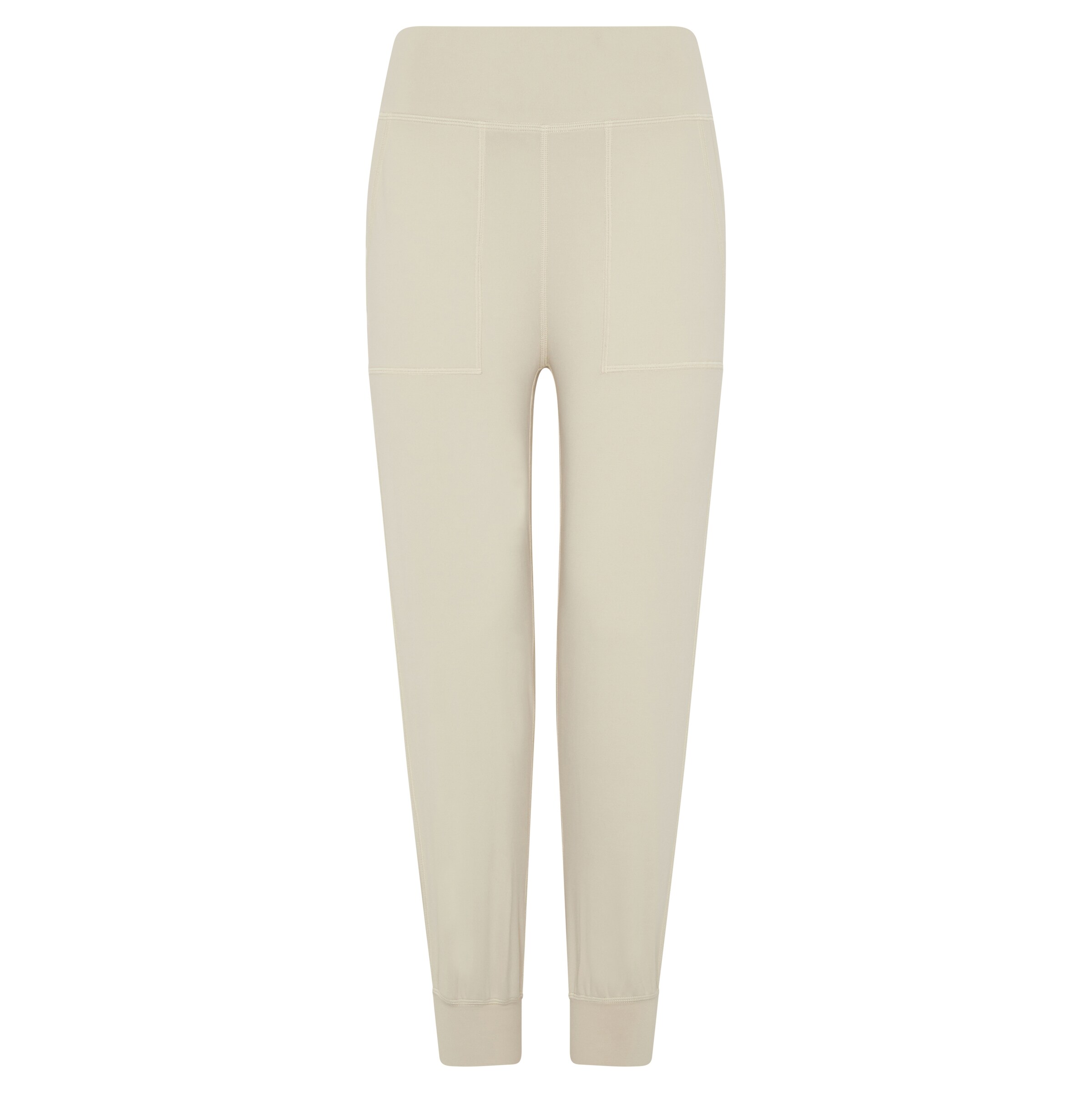 Born Living Yoga Tapered Broek ' Daba ' in Beige: voorkant