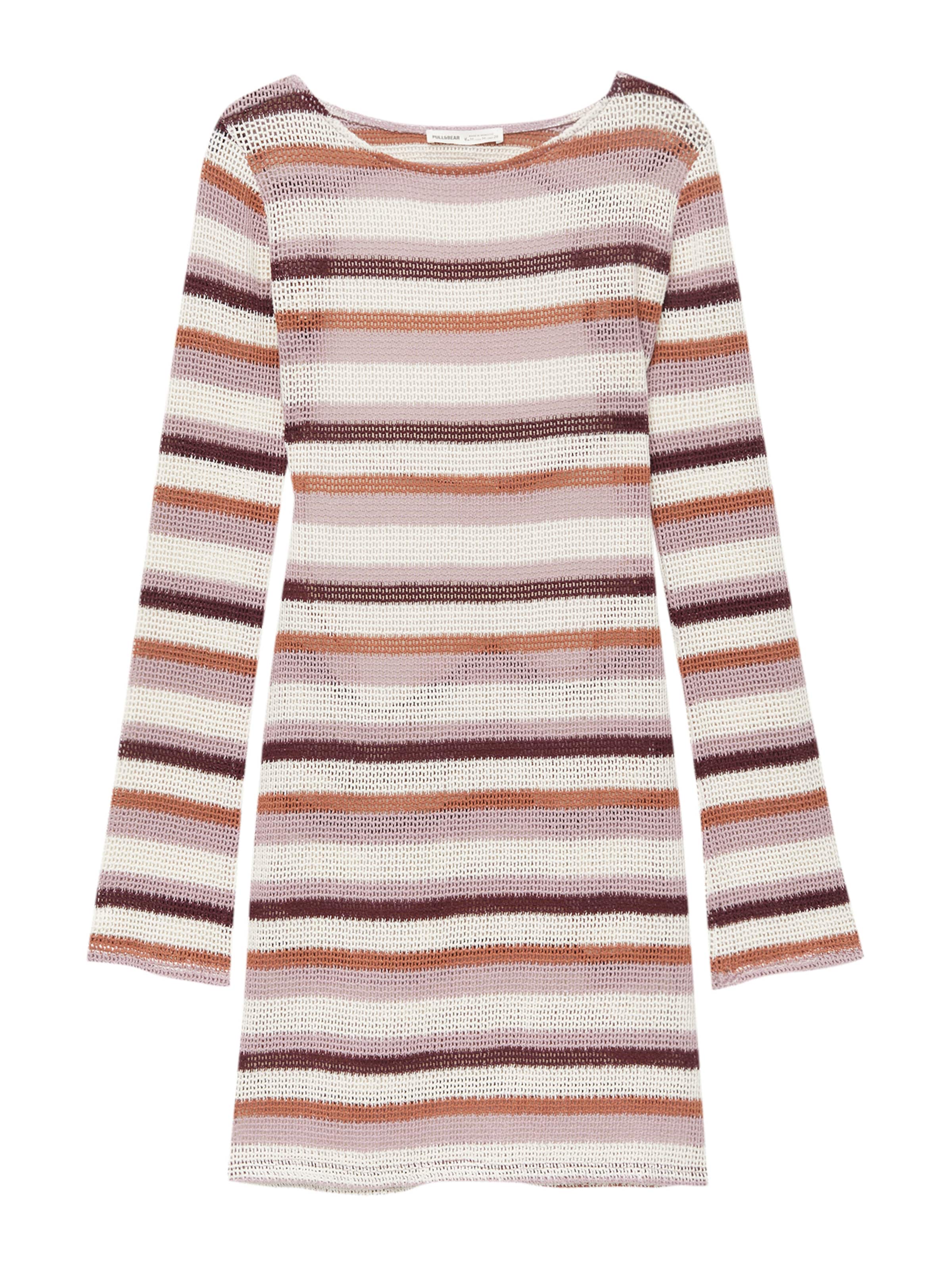 Pull&Bear Knit dress in Mixed colours: front