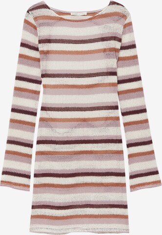 Pull&Bear Knitted dress in Mixed colors: front