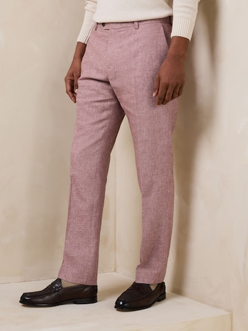 Next Normalny krój Spodnie w kant w kolorze różowy: przód