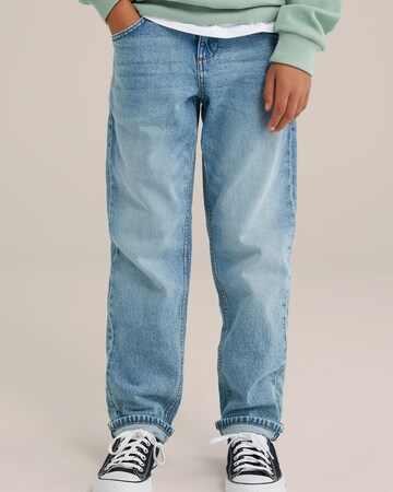 WE Fashion Regular Jeans in Blue: front