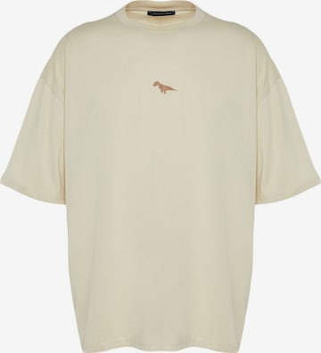 T-Shirt Trendyol en beige : devant