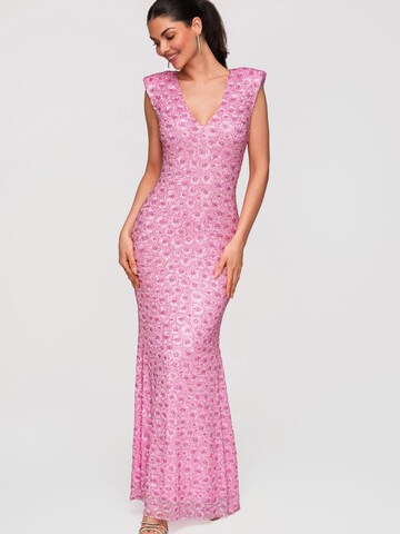 Ombre Evening dress in Pink