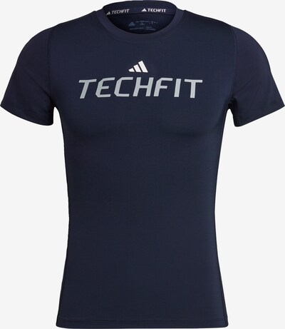 ADIDAS PERFORMANCE T-Shirt fonctionnel en bleu foncé / gris / blanc, Vue avec produit