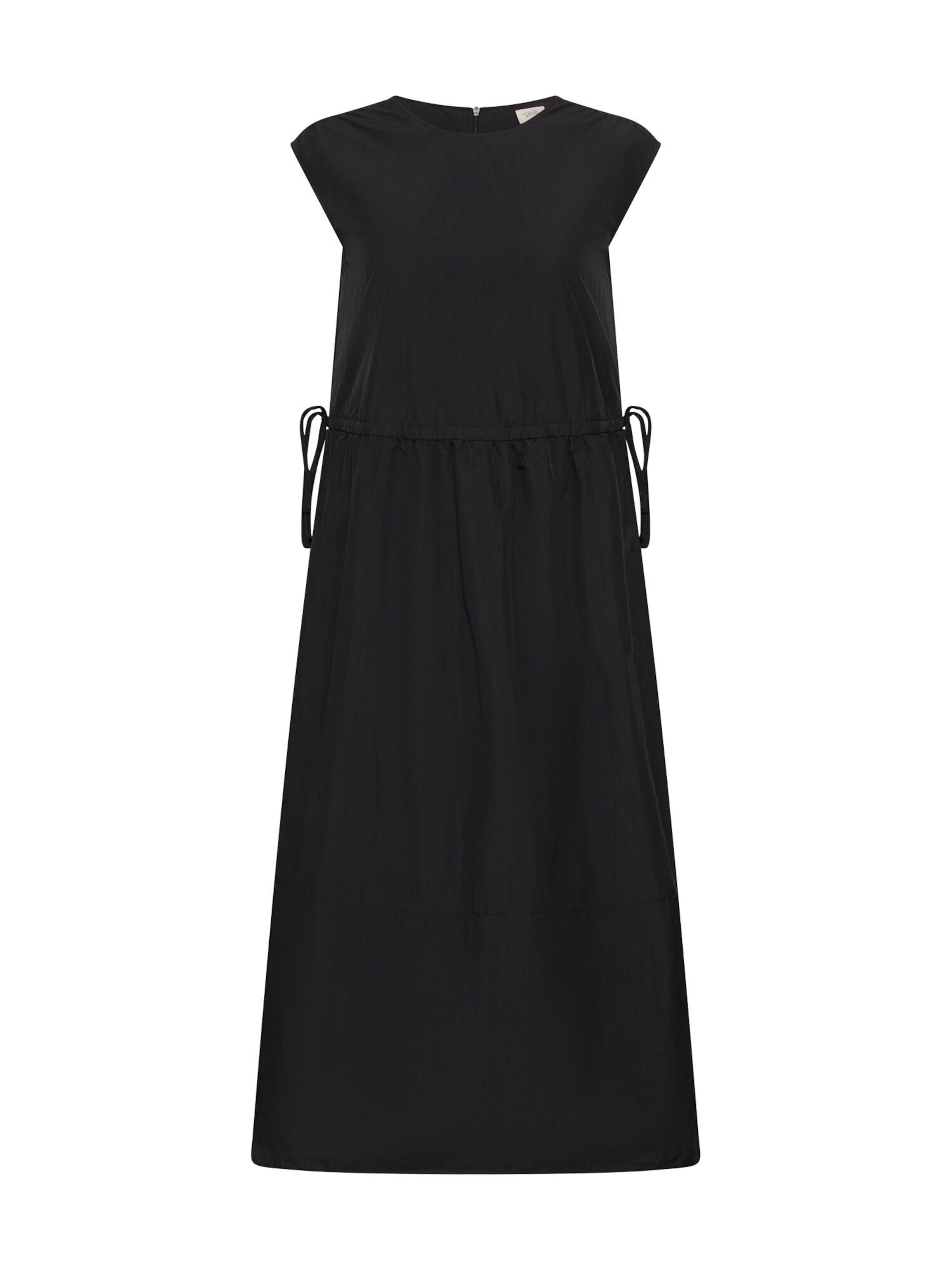 CAMEL ACTIVE Kleid mit Tunnelzug in Schwarz: Vorderseite